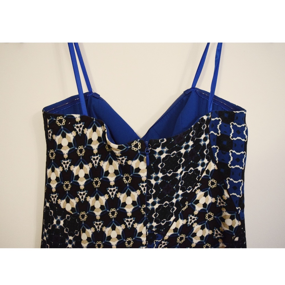 BCBGMAXAZRIA Asymmetrical Fringe Dress